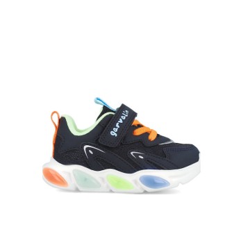 GARVALIN ΠΑΙΔΙΚΑ SNEAKERS ΜΕ ΦΩΤΑΚΙΑ ΚΑΙ ΚΟΡΔΟΝΙΑ ΜΑΥΡΑ 251808-A054 